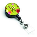 Carolines Treasures Letter W Monogram Lime Green Retractable Badge Reel CJ1010-WBR